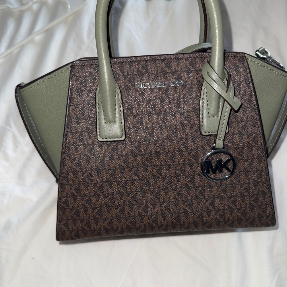 Michael Kors Satchel in Brown and Olive